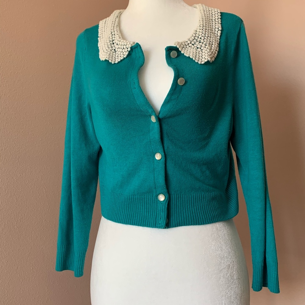 ModCloth Teal Cardigan